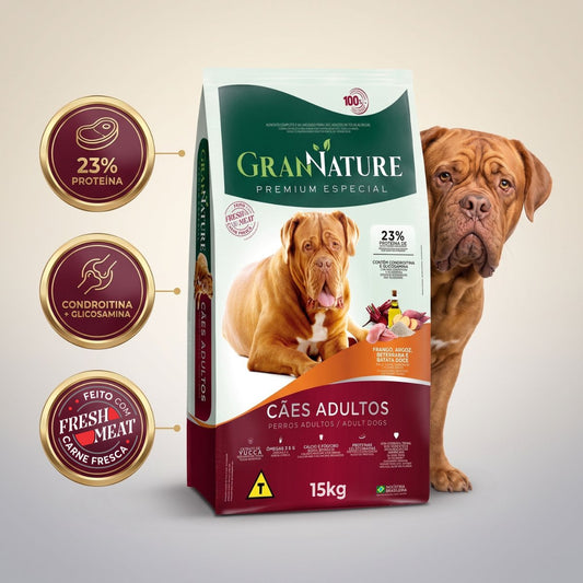 Ração Grannature Cães Adultos 15 kg