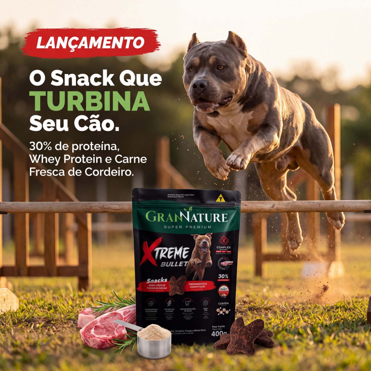 Petisco Snack Xtreme Bullet para Cães