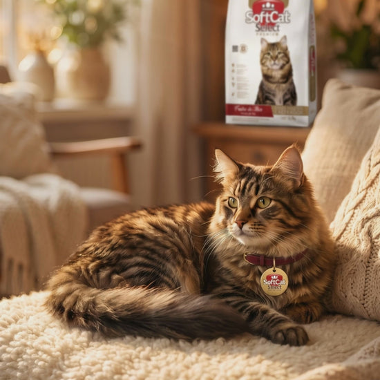 Vídeo Ração SoftCat Select Gatos Castrados Frutos do Mar