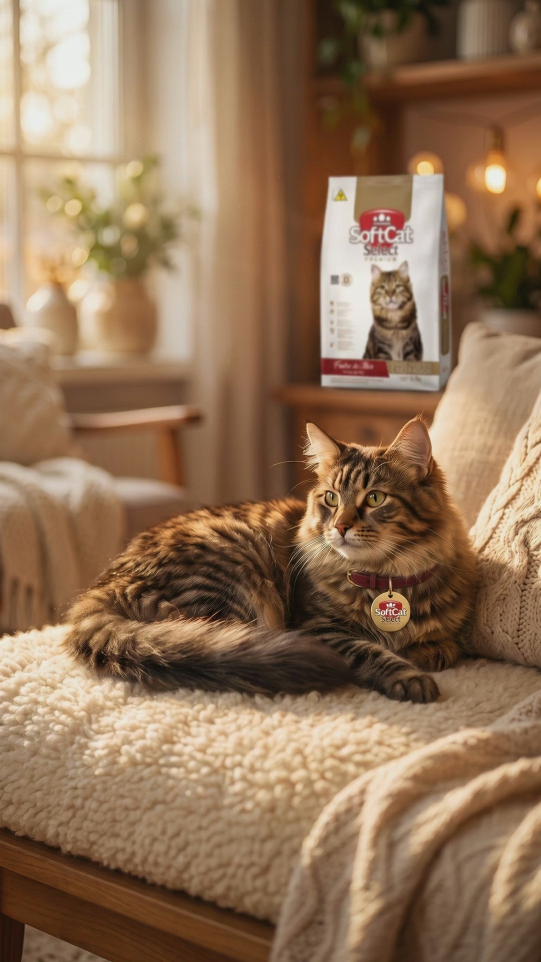 Vídeo Ração SoftCat Select Gatos Castrados Frutos do Mar