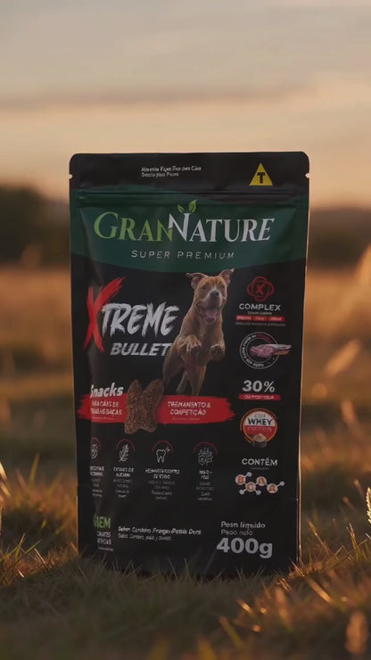 Vídeo Petisco Snack Xtreme Bullet para Cães