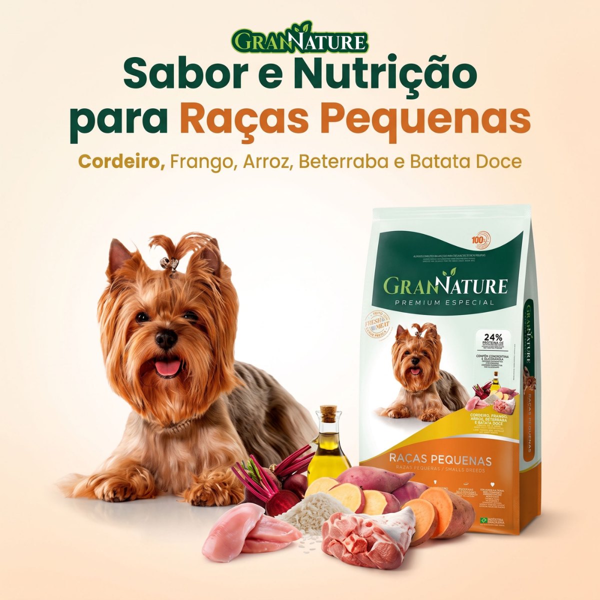 Ração Grannature Cães Pequenas Raças