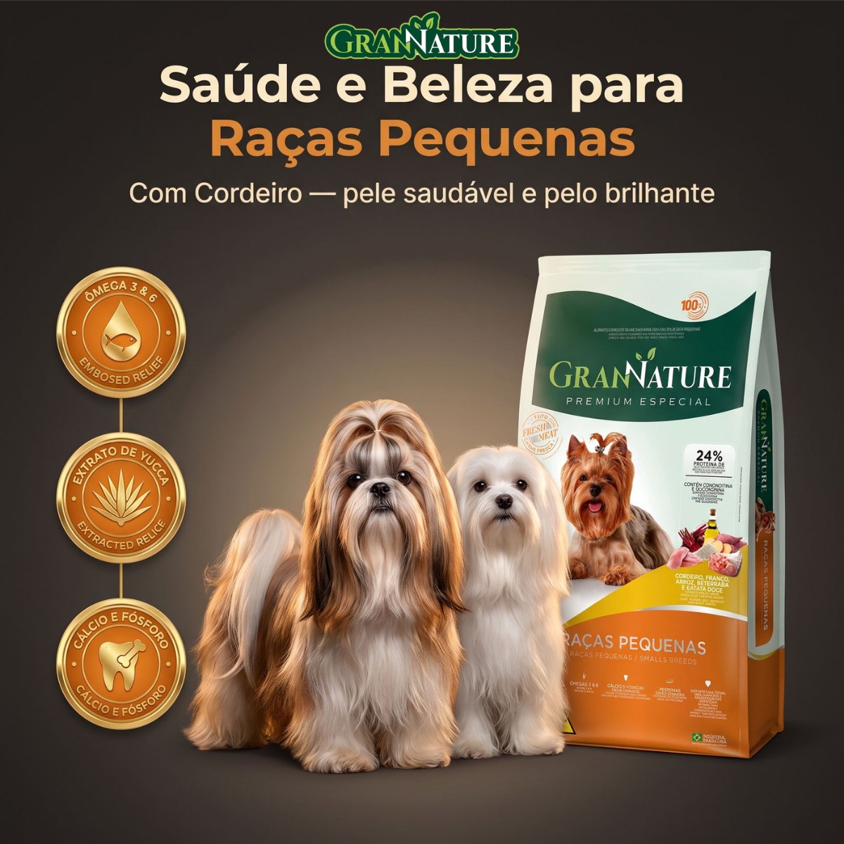 Ração Grannature Cães Pequenas Raças