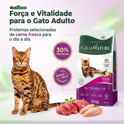 Ração Grannature Gatos Adultos