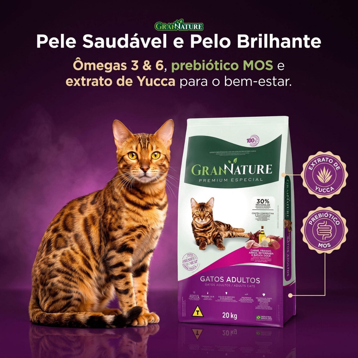 Ração Grannature Gatos Adultos