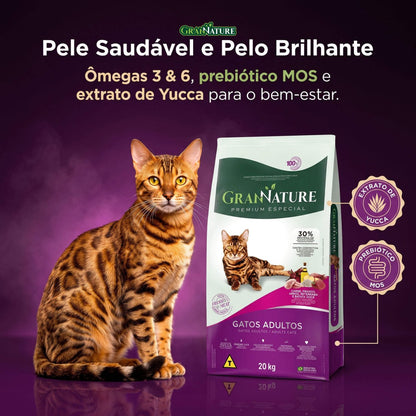 Ração Grannature Gatos Adultos