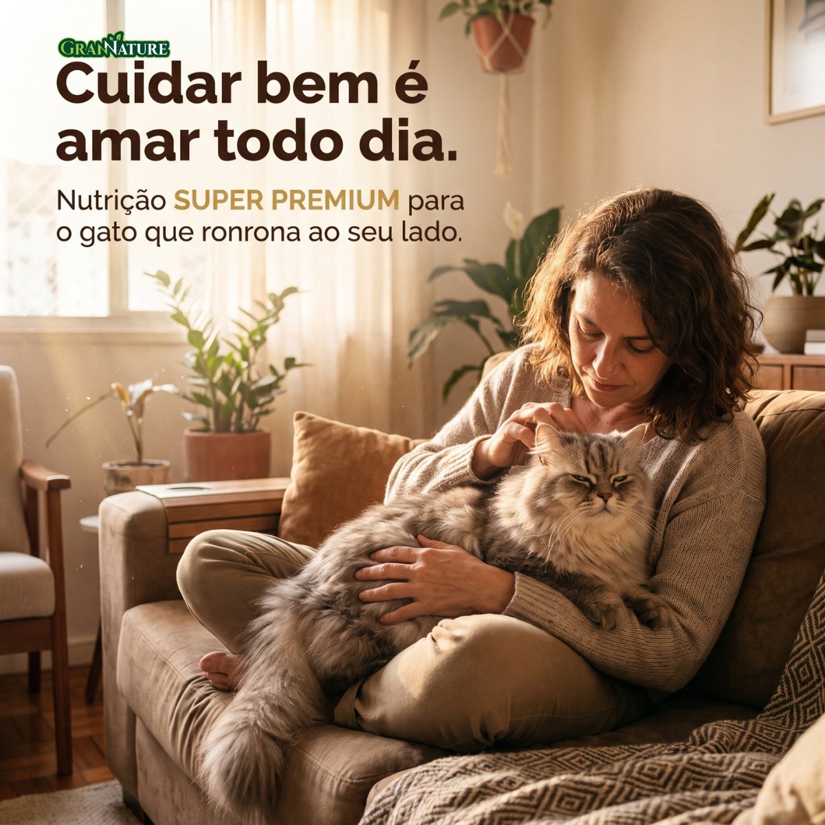 Ração Grannature Gatos Castrados Frango e Arroz