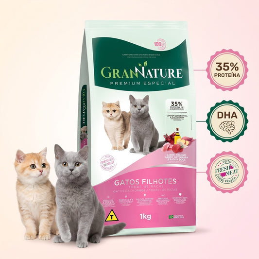 Ração Grannature Gatos Filhotes 1 kg