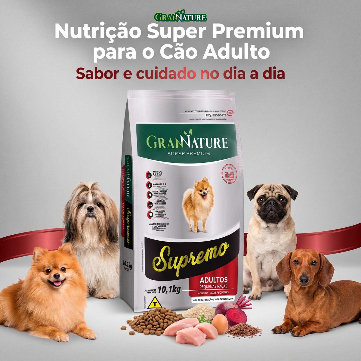 Ração Grannature Supremo Cães Adultos Pequenas Raças