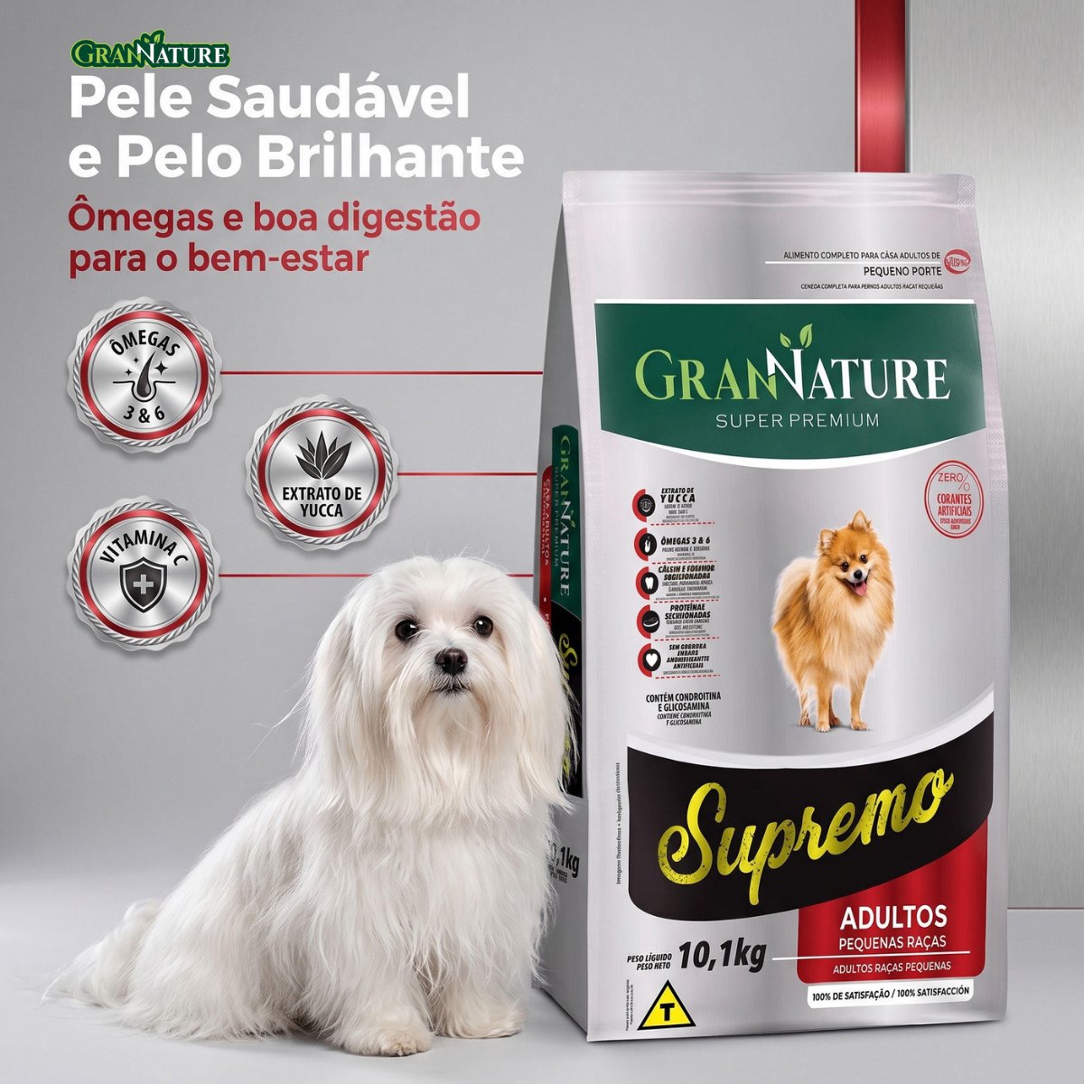 Ração Grannature Supremo Cães Adultos Pequenas Raças