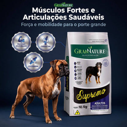 Ração Grannature Supremo Cães Adultos Raças Médias e Grandes