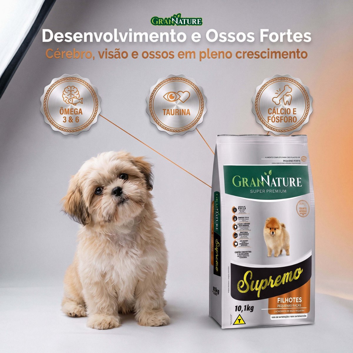 Ração Grannature Supremo Cães Filhotes Pequenas Raças