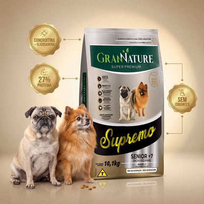 Ração Grannature Supremo Cães Sênior 7+ Pequenas Raças 10,1 kg