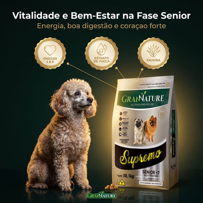 Ração Grannature Supremo Cães Sênior 7+ Pequenas Raças