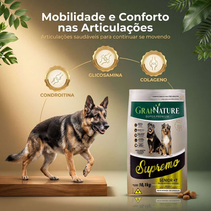 Ração Grannature Supremo Cães Sênior 7+ Raças Médias e Grandes