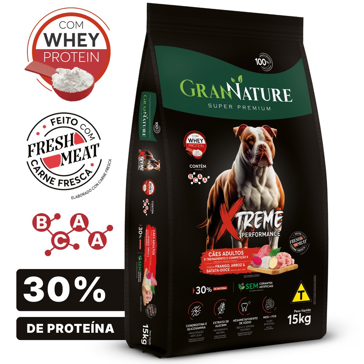 Ração Grannature Xtreme Cães Adultos 15 kg