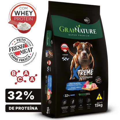 Ração Grannature Xtreme Cães Filhotes 15 kg