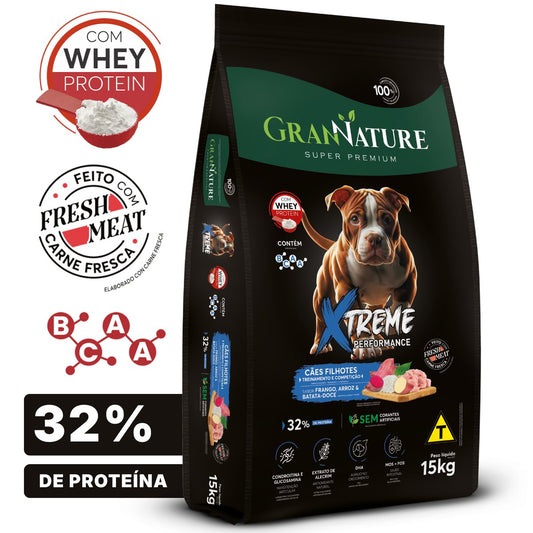 Ração Grannature Xtreme Cães Filhotes 15 kg