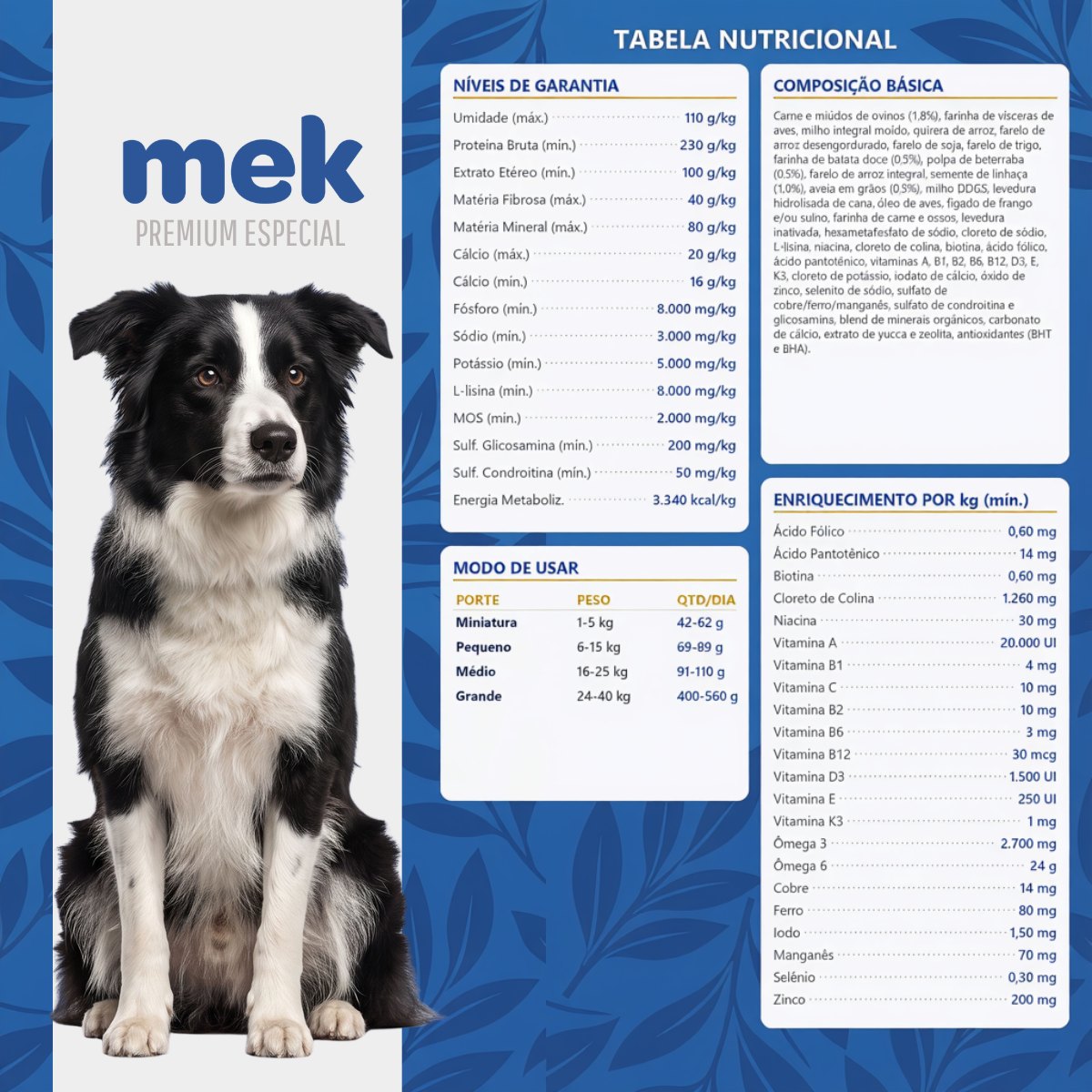 Ração Mek para Cães Adultos