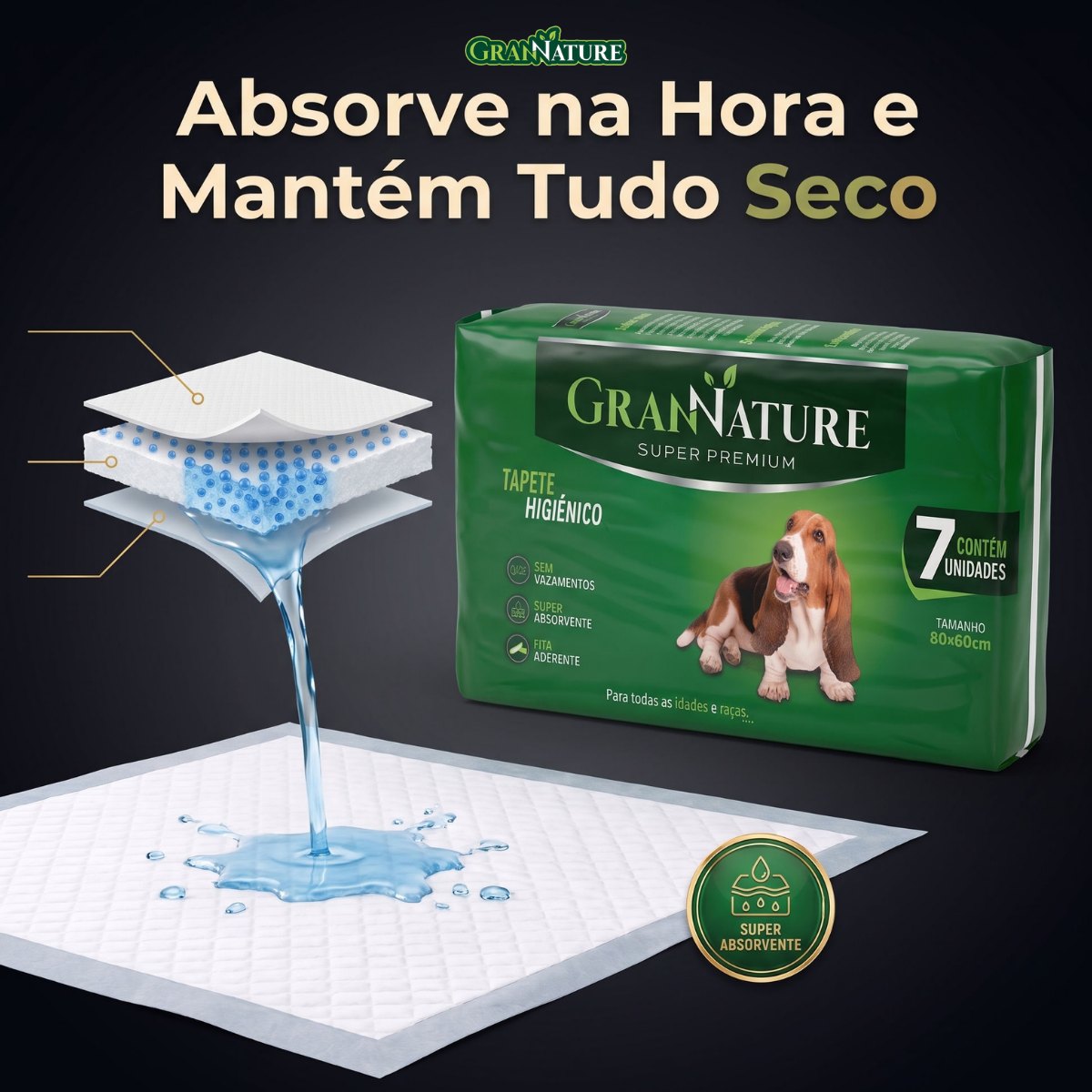 Tapete Higiênico Grannature para Cães